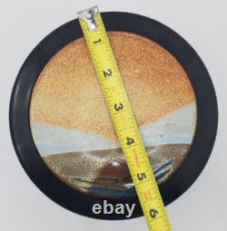 Vintage Rob Wiedmaier Studio Pottery Jar Missouri Artist Lidded Jar Canister