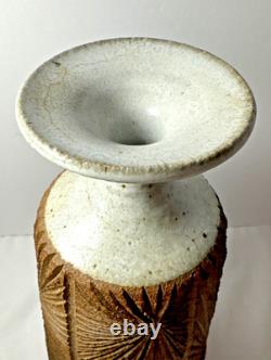 Vintage Robert Maxwell David Cressey Studio Pottery Vase Earthgender Era 70s 11