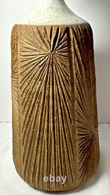 Vintage Robert Maxwell David Cressey Studio Pottery Vase Earthgender Era 70s 11