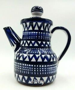 Vintage Robert Picault Vallauris Studio Potter French Hand Painted 9 Teapot