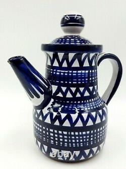 Vintage Robert Picault Vallauris Studio Potter French Hand Painted 9 Teapot
