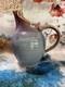 Vintage Robin Morris Dunnmorr Studio Art Pottery Blue Drip Glaze LG 9.5Pitcher