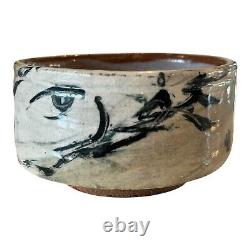 Vintage Ron Meyers Studio Art Earthenware Glazed Pottery Tea Bowl Low Bowl