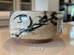 Vintage Ron Meyers Studio Art Earthenware Glazed Pottery Tea Bowl Low Bowl