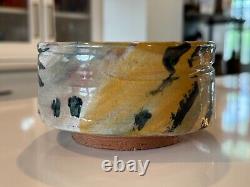 Vintage Ron Meyers Studio Art Earthenware Glazed Pottery Tea Bowl Low Bowl