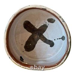 Vintage Ron Meyers Studio Art Earthenware Glazed Pottery Tea Bowl Low Bowl
