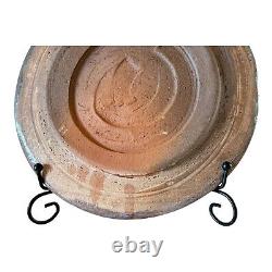 Vintage Ron Meyers Studio Art Earthenware Pottery Plate, Chicken Design