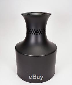 Vintage Rosenthal Studio line Bjorn Wiinblad Black Basalt Porcelain Vase