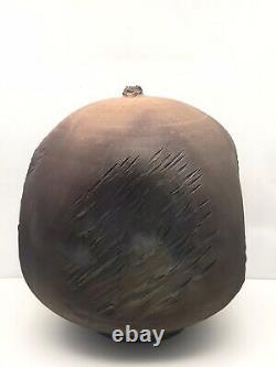 Vintage Ruth Weiner. Chicago Studio Pottery. Abstract. Raku 9