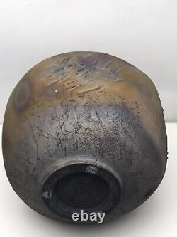 Vintage Ruth Weiner. Chicago Studio Pottery. Abstract. Raku 9