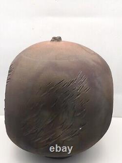 Vintage Ruth Weiner. Chicago Studio Pottery. Abstract. Raku 9