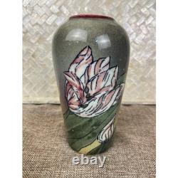Vintage Santa Barbara Ceramic Designs SBCD Vase Signed 1980 Tulip Studio Pottery