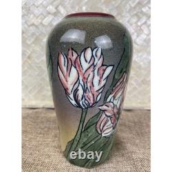Vintage Santa Barbara Ceramic Designs SBCD Vase Signed 1980 Tulip Studio Pottery