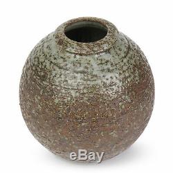 Vintage Scandinavian Grey Glazed Studio Pottery Vase 20th C