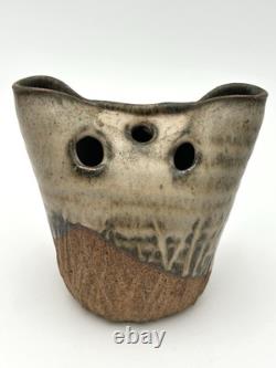 Vintage Sculptural Studio Pottery Vessel by Mishi Nojima