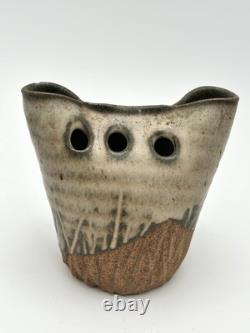 Vintage Sculptural Studio Pottery Vessel by Mishi Nojima