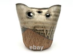 Vintage Sculptural Studio Pottery Vessel by Mishi Nojima