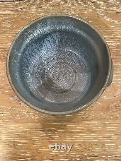 Vintage Seagrove Pottery Double Handled Lidded Bowl Bean Pot Handmade
