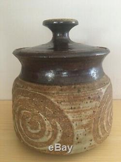 Vintage Set of Raymond Gallucci Contemporary Art Studio PA Pottery 2 Lidded Pot