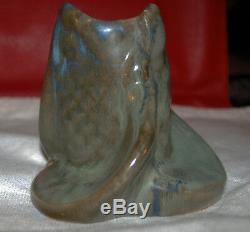 Vintage Shearwater Pottery Drip Glaze Fish Vase SIGNED