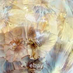Vintage Signed Briscoe 1983 Crystalline Iridescent Glaze Orb Vase OOAK 7 3/4
