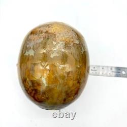 Vintage Signed Briscoe 1983 Crystalline Iridescent Glaze Orb Vase OOAK 7 3/4