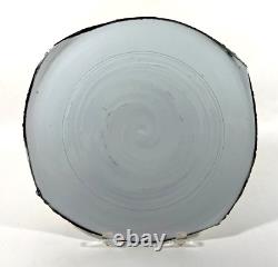 Vintage Signed Byron Temple Studio Pottery Free Form Platter Contemporary Art