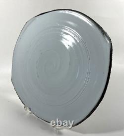 Vintage Signed Byron Temple Studio Pottery Free Form Platter Contemporary Art