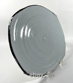 Vintage Signed Byron Temple Studio Pottery Free Form Platter Contemporary Art
