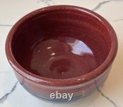 Vintage Signed Carl Sheehan Studio Art Pottery Two Piece Bowl w Lid Decor Gifts
