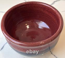 Vintage Signed Carl Sheehan Studio Art Pottery Two Piece Bowl w Lid Decor Gifts
