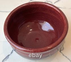 Vintage Signed Carl Sheehan Studio Art Pottery Two Piece Bowl w Lid Decor Gifts
