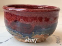 Vintage Signed Carl Sheehan Studio Art Pottery Two Piece Bowl w Lid Decor Gifts