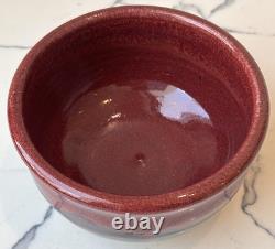 Vintage Signed Carl Sheehan Studio Art Pottery Two Piece Bowl w Lid Decor Gifts