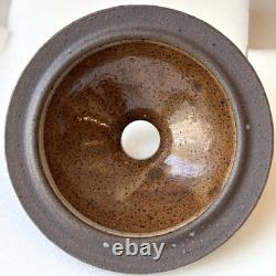 Vintage Signed Carl Sheehan Studio Art Pottery Two Piece Bowl w Lid Decor Gifts