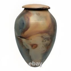 Vintage Signed Earth Tone Art Studio Pottery Vase Urn 10