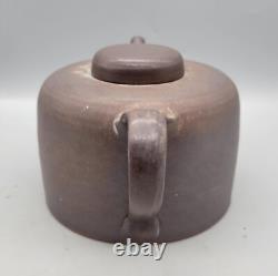 Vintage Signed Hand Crafted Studio Pottery Glazed Redware Tea Pot Kettle