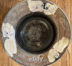 Vintage Signed Hand Thrown Studio Art Pottery 14 Bowl Deep Beautiful Design