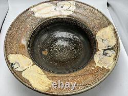 Vintage Signed Hand Thrown Studio Art Pottery 14 Bowl Deep Beautiful Design