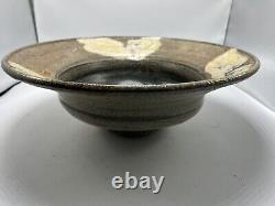 Vintage Signed Hand Thrown Studio Art Pottery 14 Bowl Deep Beautiful Design