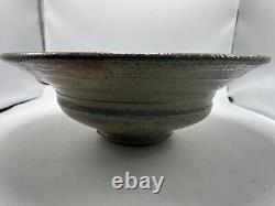 Vintage Signed Hand Thrown Studio Art Pottery 14 Bowl Deep Beautiful Design