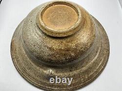 Vintage Signed Hand Thrown Studio Art Pottery 14 Bowl Deep Beautiful Design