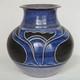 Vintage Signed Larry Allen 1989 Art Nouveau Style Studio Pottery Vase 7.75