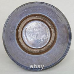 Vintage Signed Larry Allen 1989 Art Nouveau Style Studio Pottery Vase 7.75