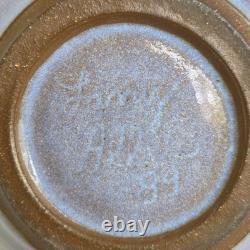 Vintage Signed Larry Allen 1989 Art Nouveau Style Studio Pottery Vase 7.75
