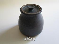 Vintage Signed Lidded Pot Studio Pottery Ceramic Modernism Jar Sculpture Mystery