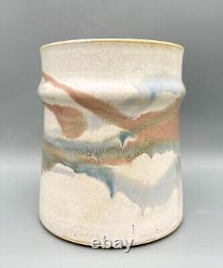 Vintage Signed Southwest Style Studio Pottery Cachepot or Utensil Holder