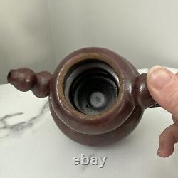 Vintage Signed Studio Pottery Ceramic Abstract Teapot
