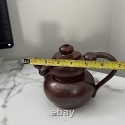 Vintage Signed Studio Pottery Ceramic Abstract Teapot
