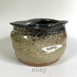 Vintage Signed Studio Pottery Handmade Free Form Bowl Ikebana Contemporary Art